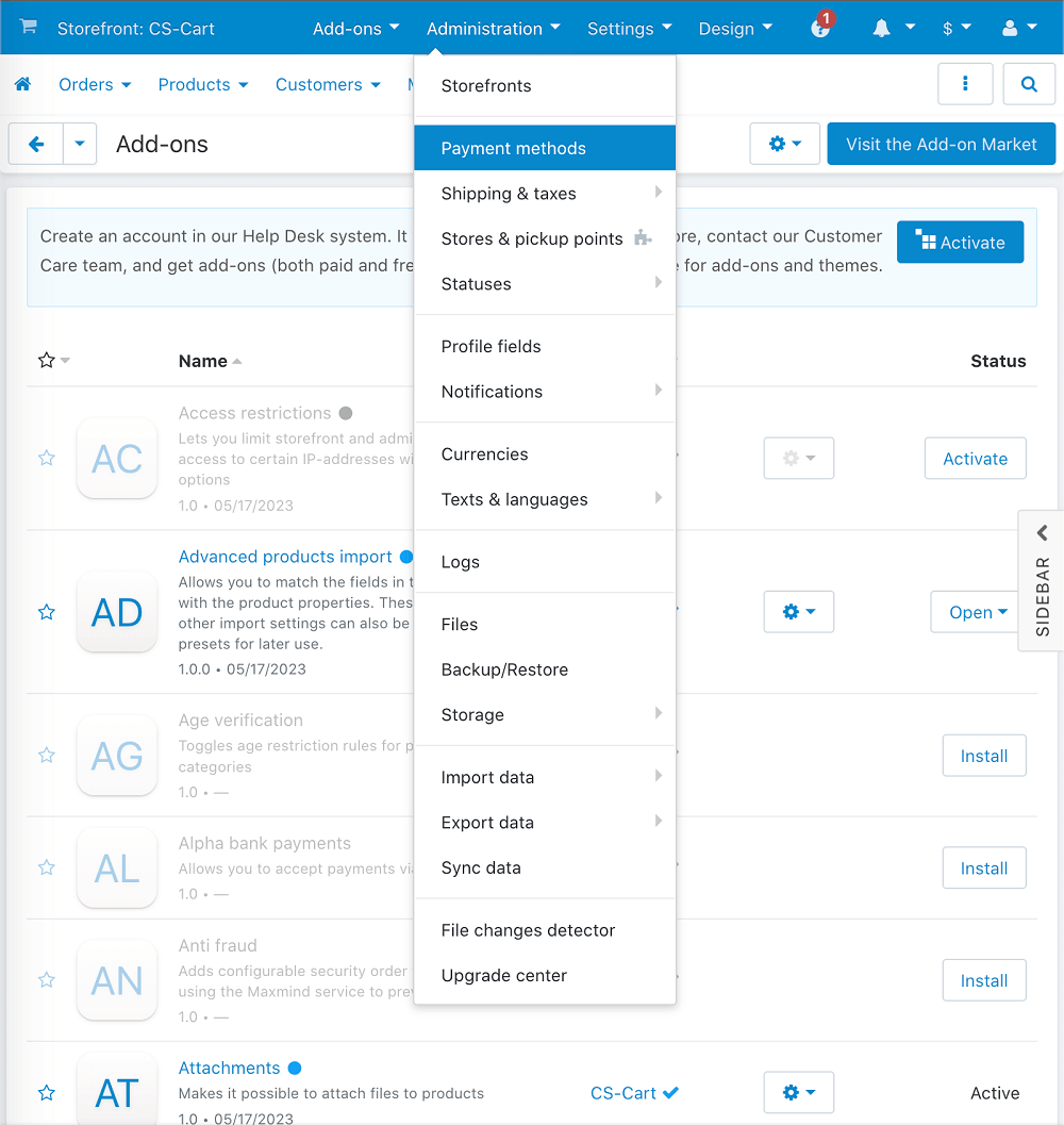 Add payment method